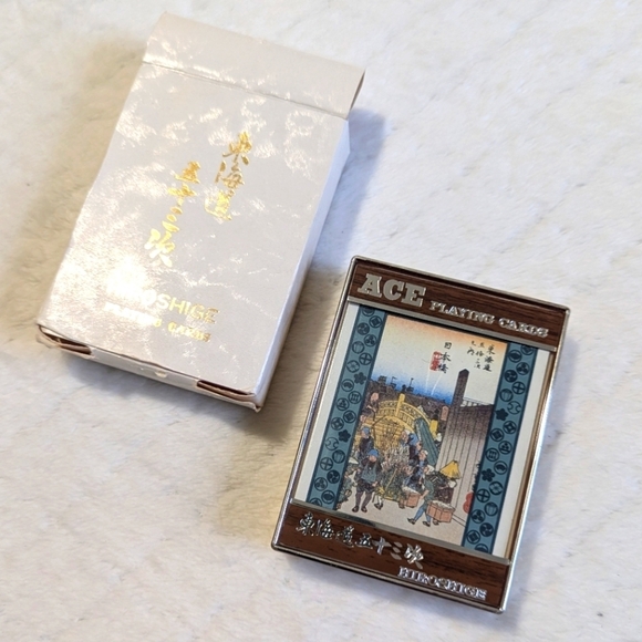 NIB - Vintage 1960's Japanese Hiroshige Playing Cards in Original Packaging - Picture 7 of 7